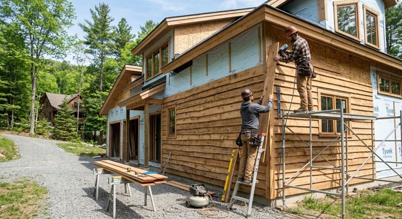 Wood Barn Siding Installation