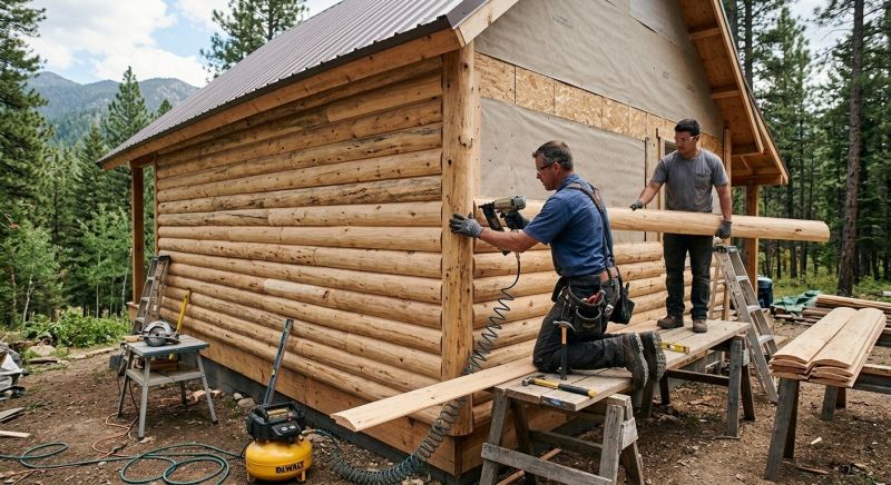 Log Siding Installation in Middleburg, FL